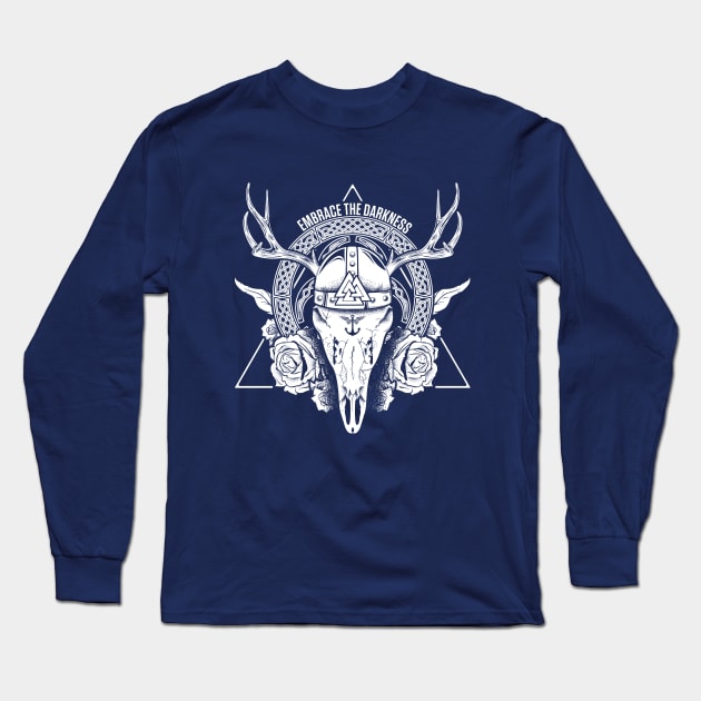 Odins Deer Long Sleeve T-Shirt by Dead Until Dark Clothing